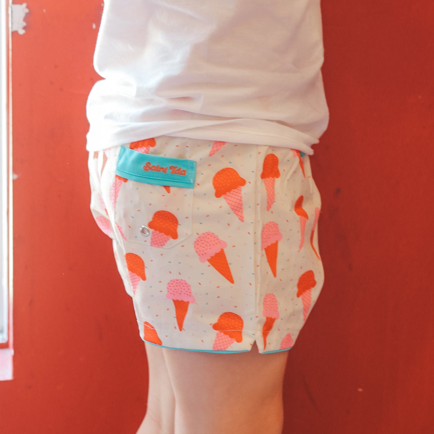 Ice cream swim trunks on sale